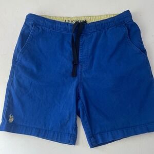 Blue US Polo Assn Mens Activate Stretch outdoor summer Shorts SZ LRG Drawstring